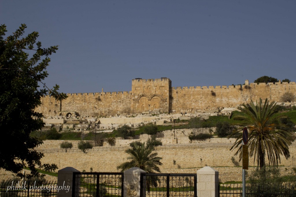 The Eastern Gate, blocked in by Muslim conquerors because the Jews believed it was the gate through which the Messiah would enter the city